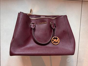 Borsa Michael Kors bordeaux Sutton - tg grande