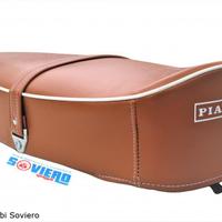 Sella Marrone con scritta Vespa 50 Special R L 125
