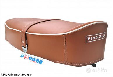 Sella Marrone con scritta Vespa 50 Special R L 125