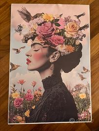 Tela Frida Kahlo cm 60x40