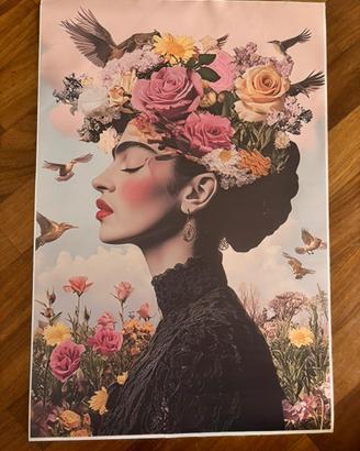 Tela Frida Kahlo cm 60x40