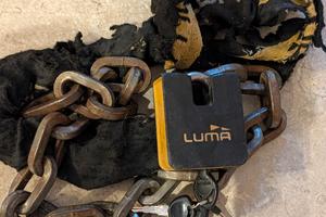 catena moto luma con lucchetto cm 150