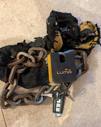 catena moto luma con lucchetto cm 150