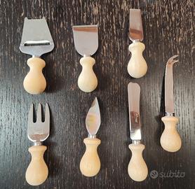 Set 7 pezzi per tagliere da formaggio Inoxpran