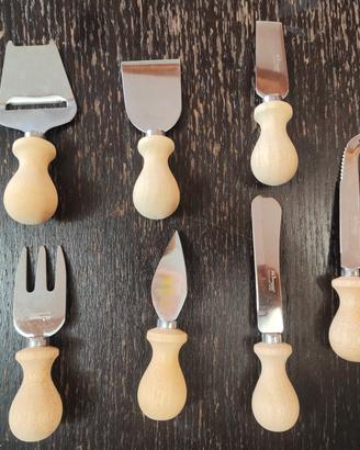 Set 7 pezzi per tagliere da formaggio Inoxpran