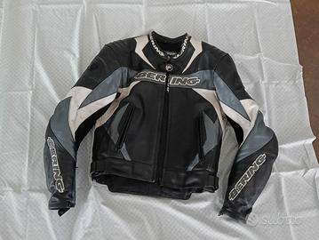 giacca moto in pelle bering taglia m