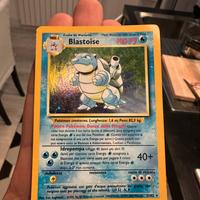 Blastoise olografico set base  carte pokemon