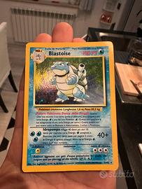 Blastoise olografico set base  carte pokemon