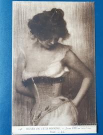 Éugene Vidal Jeune Fille au Courset rose cartolina