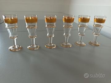 Bicchierini per liquori vintage anni 50