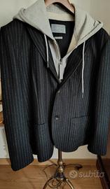 Blazer uomo lana gessato Alexander McQueen 