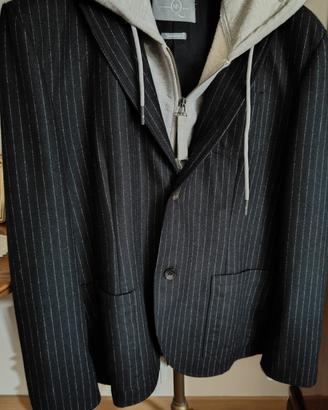 Blazer uomo lana gessato Alexander McQueen 