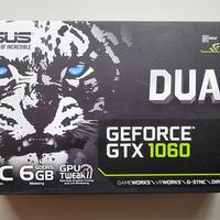 Scheda grafica GeForce GTX 1060 6GB DUAL
ASUS