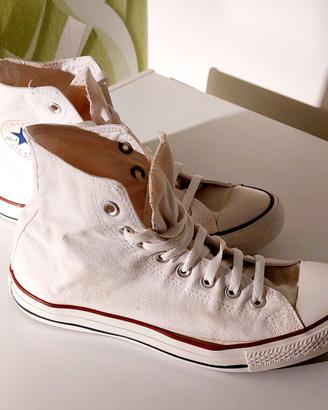 Sneacker Converse all star bianche taglia 43