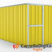 deposito attrezzi giardino 175x307cm 5,4mq giallo