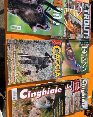 Riviste caccia, pesca, musica, misteri assortite