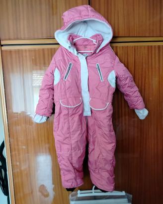 Tuta sci 24 mesi con guantini