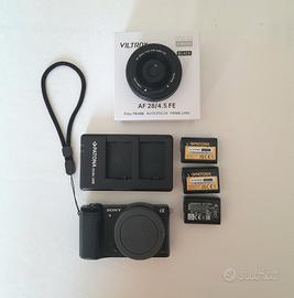 Fotocamera Sony a5100 + 28mm f/4.5  af Viltrox