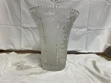 Vaso in vetro cristallo stampato