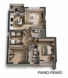 Appartamento di 144 m² con 4 locali e box auto dop