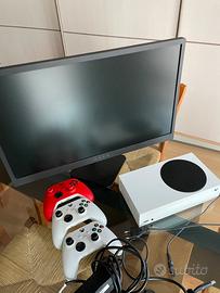 Xbox Serie S, 3 pad, Monitor Omen Oled 144hz