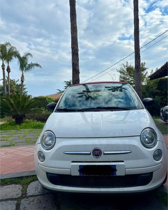 Fiat 500 Cabrio 2014 Bianco/rossa