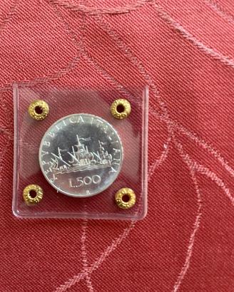 500 Lire Argento 1970 "Caravelle" -FDC QUASI PROOF