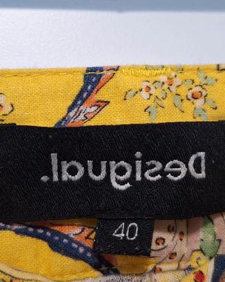 pantaloni donna giallo taglia 40 disigual