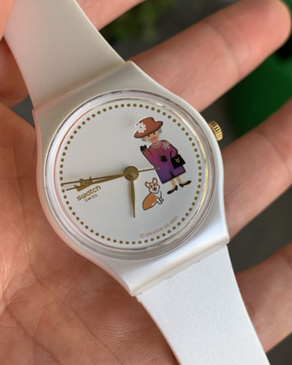 Orologio Swatch Queen Elizabeth regina inghilterra