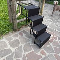 Scaletta pieghevole auto per cani fino a 80kg