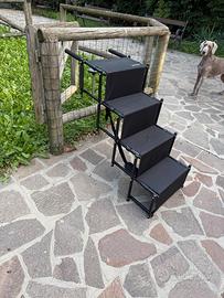 Scaletta pieghevole auto per cani fino a 80kg