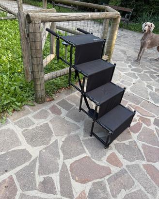 Scaletta pieghevole auto per cani fino a 80kg