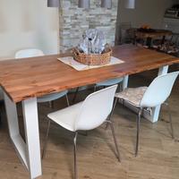 Tavolo da pranzo legno grezzo Artiglianale