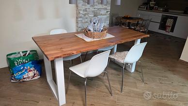 Tavolo da pranzo legno grezzo Artiglianale