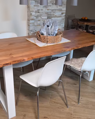 Tavolo in legno grezzo Artiglianale
