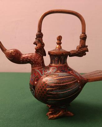TEIERA/BROCCA BRONZO SMALTO CLOISONNE'-PRIMI 900