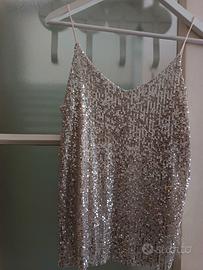 Top nuovo con paillettes