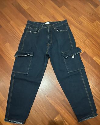 Jeans cargo taglia l