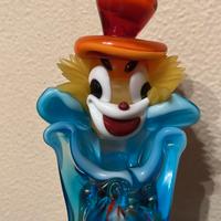 Statuetta clown Murano