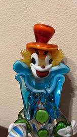 Statuetta clown Murano