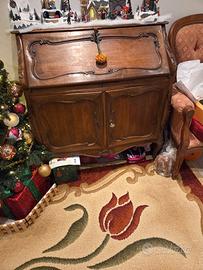 Mobile stile arte povera in legno con ribaltina