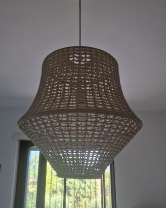 Lampadario in corda