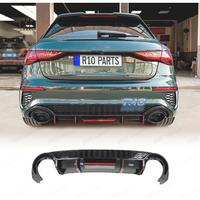 DIFFUSORE AUDI A3 21- LOOK RS3 CON LUCE DI STOP NE