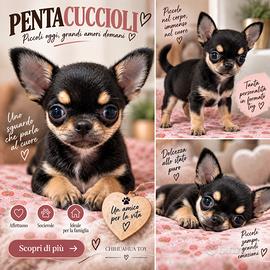 CHIHUAHUA TOY CUCCIOLI NERI FOCATI disponibili