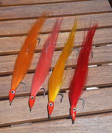 esca traina streamer ricciola