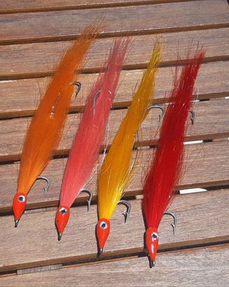 esca traina streamer ricciola