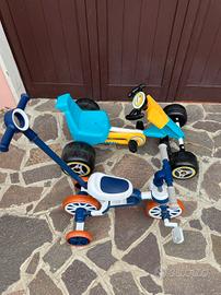 Lotto Triciclo 4in1 + Go-Kart a pedali Injusa