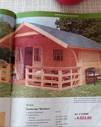 Casetta baita  legno pircher  giardino blockhause