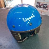 Casco jet vespa originale p xential azzurro xs