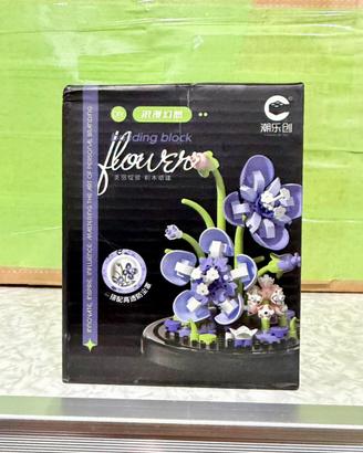 Art Building Block Flower Orchid Orchidea No Lego